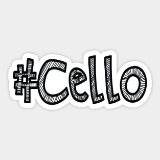 #cello Sticker